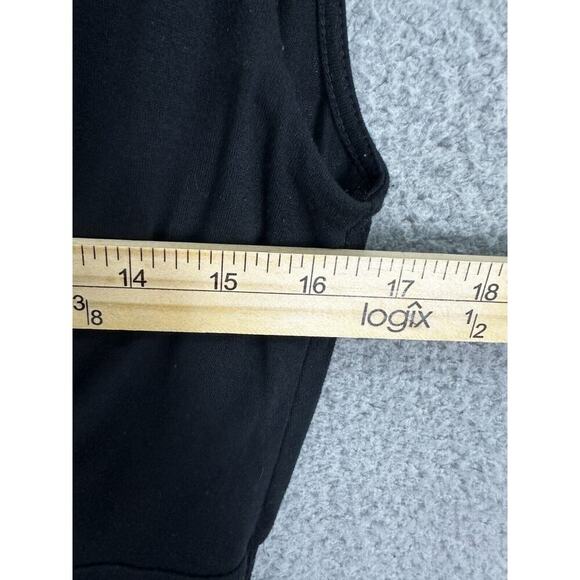 LOFT Jumpsuit Womens Small Black Sleeveless Pockets Stretch Beach Cover Up Boho - Picture 5 of 9